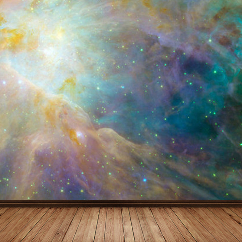 Modern Sky Scenery Mural Decal Pastel Color Dining Room Wall Covering, Personalized Orange Clearhalo 'Wall Decor' 'Wall Mural' 1758445