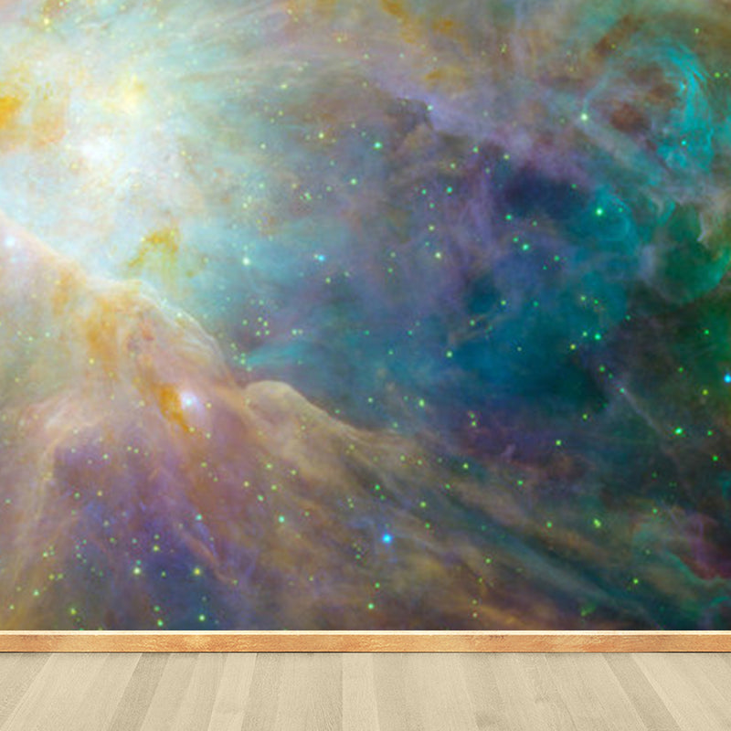 Modern Sky Scenery Mural Decal Pastel Color Dining Room Wall Covering, Personalized Clearhalo 'Wall Decor' 'Wall Mural' 1758446