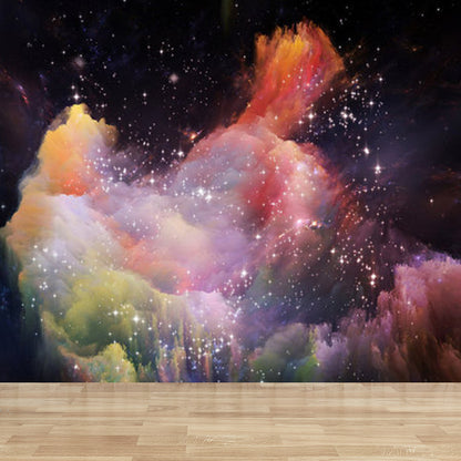 Modern Sky Scenery Mural Decal Pastel Color Dining Room Wall Covering, Personalized Purple Clearhalo 'Wall Decor' 'Wall Mural' 1758450