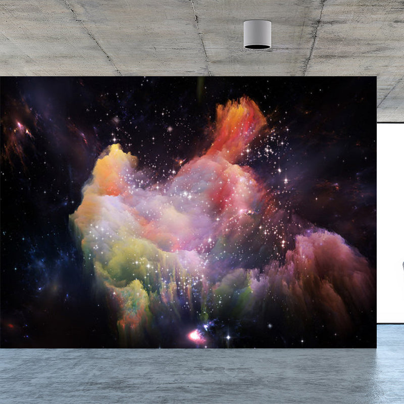 Modern Sky Scenery Mural Decal Pastel Color Dining Room Wall Covering, Personalized Clearhalo 'Wall Decor' 'Wall Mural' 1758451