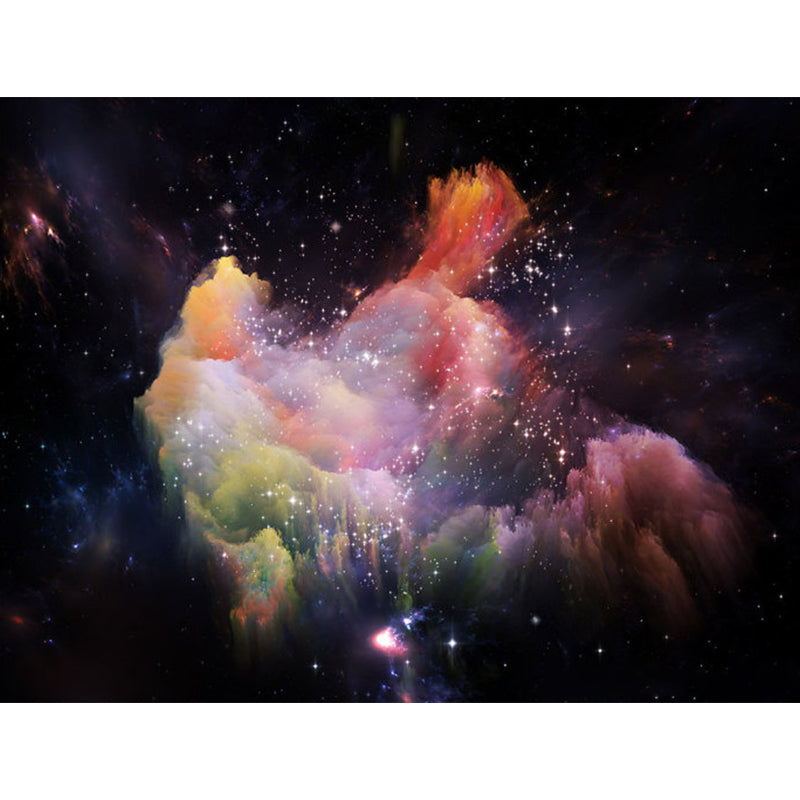 Modern Sky Scenery Mural Decal Pastel Color Dining Room Wall Covering, Personalized Clearhalo 'Wall Decor' 'Wall Mural' 1758453