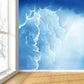 Modern Sky Scenery Mural Decal Pastel Color Dining Room Wall Covering, Personalized Clearhalo 'Wall Decor' 'Wall Mural' 1758457