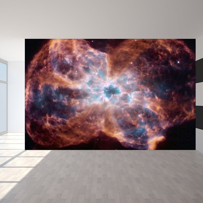 Contemporary Sky View Wall Mural for Bathroom Full Size Wall Covering in Soft Color Clearhalo 'Wall Decor' 'Wall Mural' 1758466