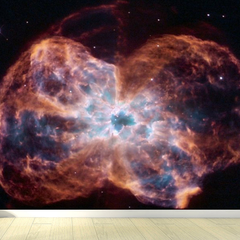 Contemporary Sky View Wall Mural for Bathroom Full Size Wall Covering in Soft Color Clearhalo 'Wall Decor' 'Wall Mural' 1758467