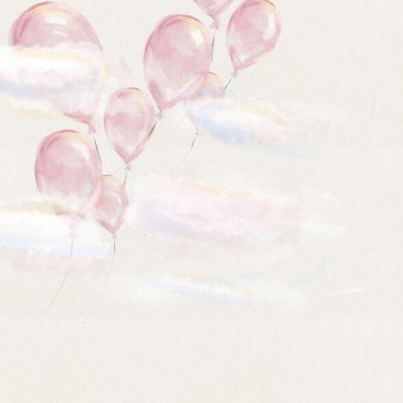 Contemporary Sky View Wall Mural for Bathroom Full Size Wall Covering in Soft Color Clearhalo 'Wall Decor' 'Wall Mural' 1758488