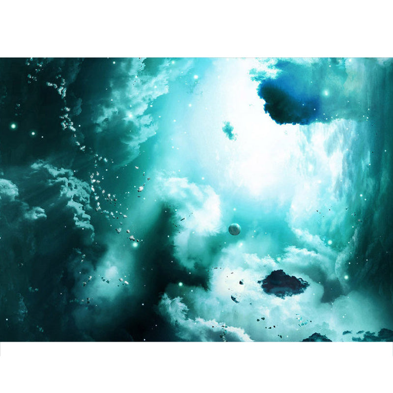 Non-Woven Cloth Decorative Mural Modern Supernatural Sky Scene Wall Covering for Kitchen Clearhalo 'Wall Decor' 'Wall Mural' 1758543