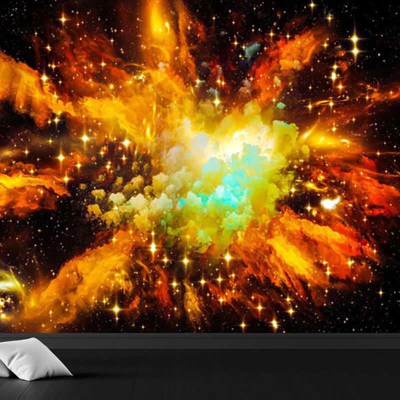 Non-Woven Cloth Decorative Mural Modern Supernatural Sky Scene Wall Covering for Kitchen Clearhalo 'Wall Decor' 'Wall Mural' 1758547