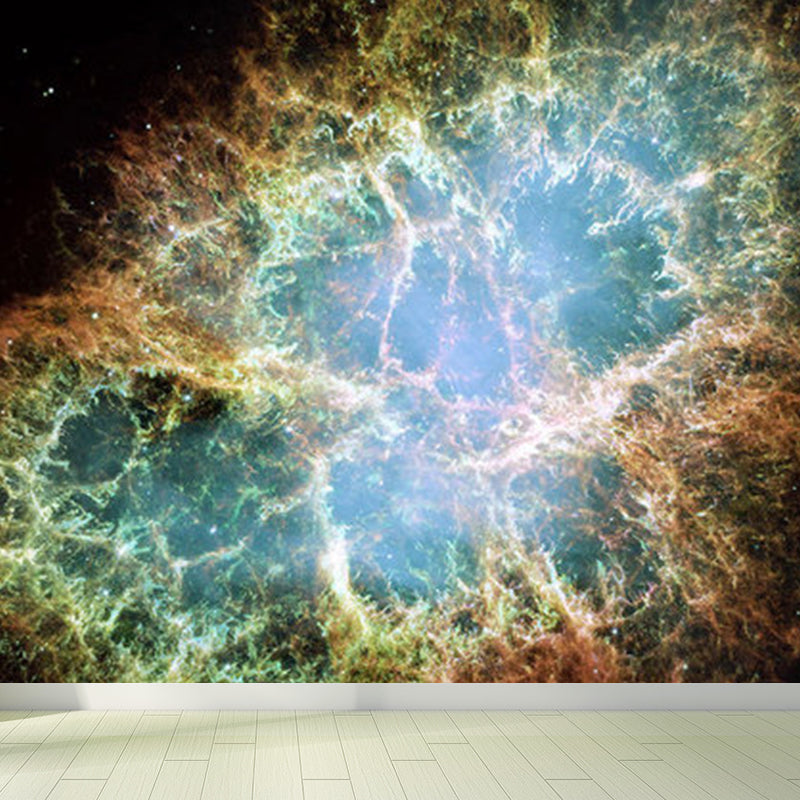 Soft Color Contemporary Mural Decal Giant Sky View Wall Covering for Living Room Clearhalo 'Wall Decor' 'Wall Mural' 1758566