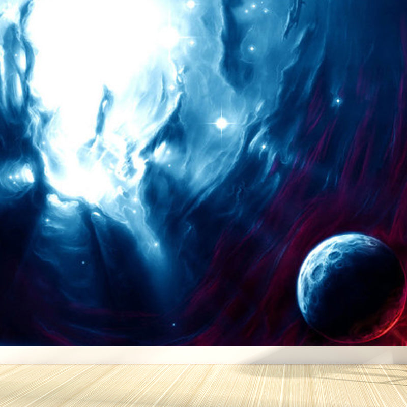 Soft Color Contemporary Mural Decal Giant Sky View Wall Covering for Living Room Clearhalo 'Wall Decor' 'Wall Mural' 1758572