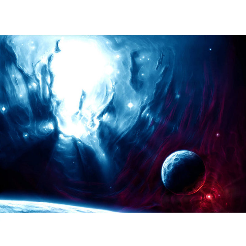 Soft Color Contemporary Mural Decal Giant Sky View Wall Covering for Living Room Clearhalo 'Wall Decor' 'Wall Mural' 1758573