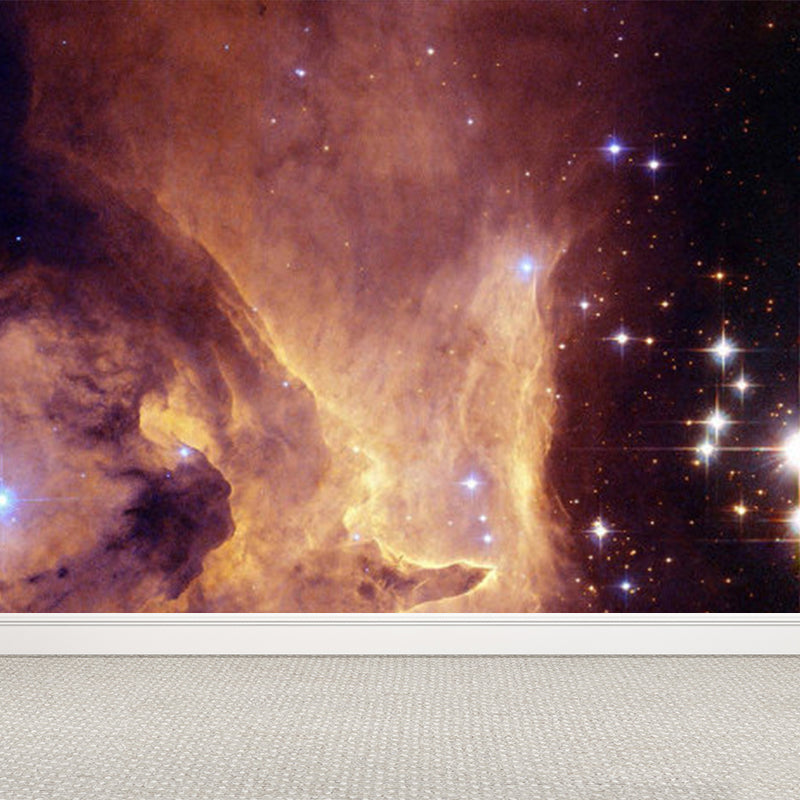 Soft Color Contemporary Mural Decal Giant Sky View Wall Covering for Living Room Clearhalo 'Wall Decor' 'Wall Mural' 1758577