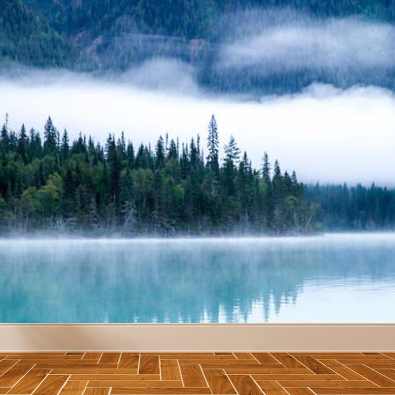 Extra Large Sky Scenery Mural Light Color Non-Woven Wall Art for Interior Decor, Customised Clearhalo 'Wall Decor' 'Wall Mural' 1758631