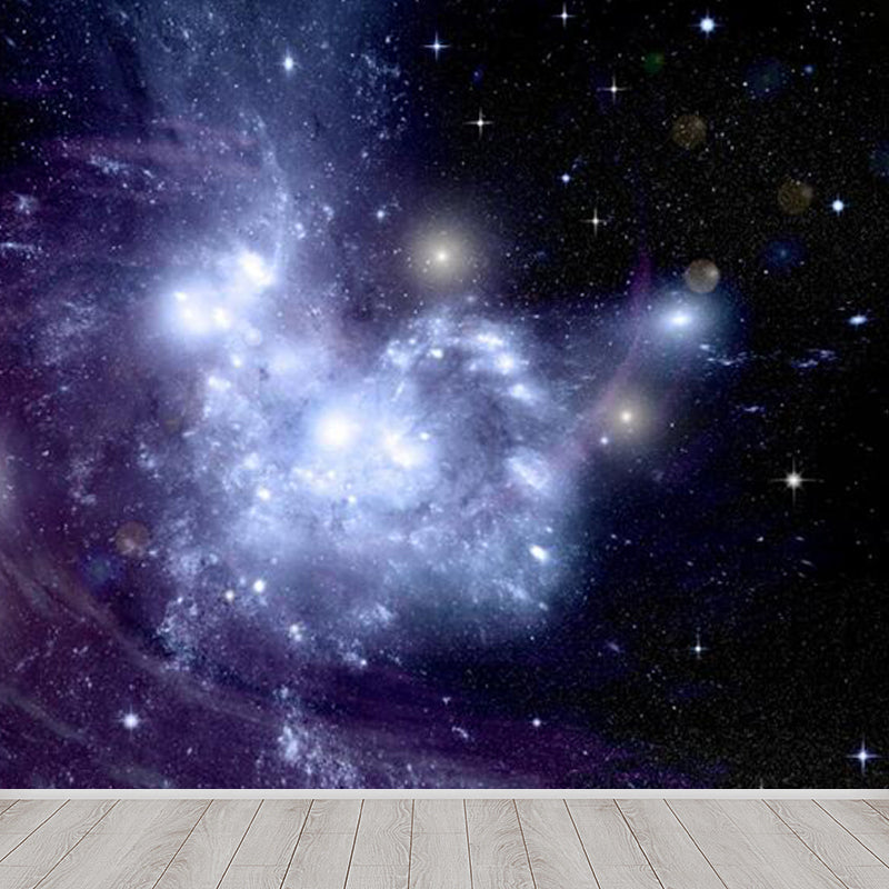 Extra Large Sky Scenery Mural Light Color Non-Woven Wall Art for Interior Decor, Customised Clearhalo 'Wall Decor' 'Wall Mural' 1758636