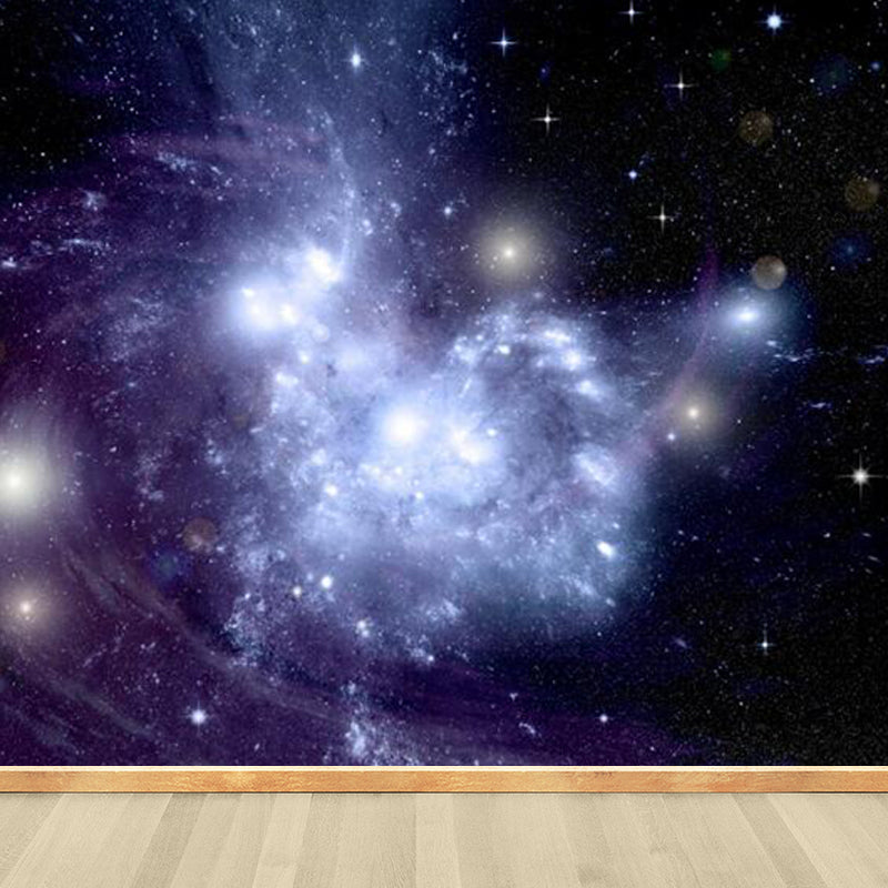 Extra Large Sky Scenery Mural Light Color Non-Woven Wall Art for Interior Decor, Customised Clearhalo 'Wall Decor' 'Wall Mural' 1758637