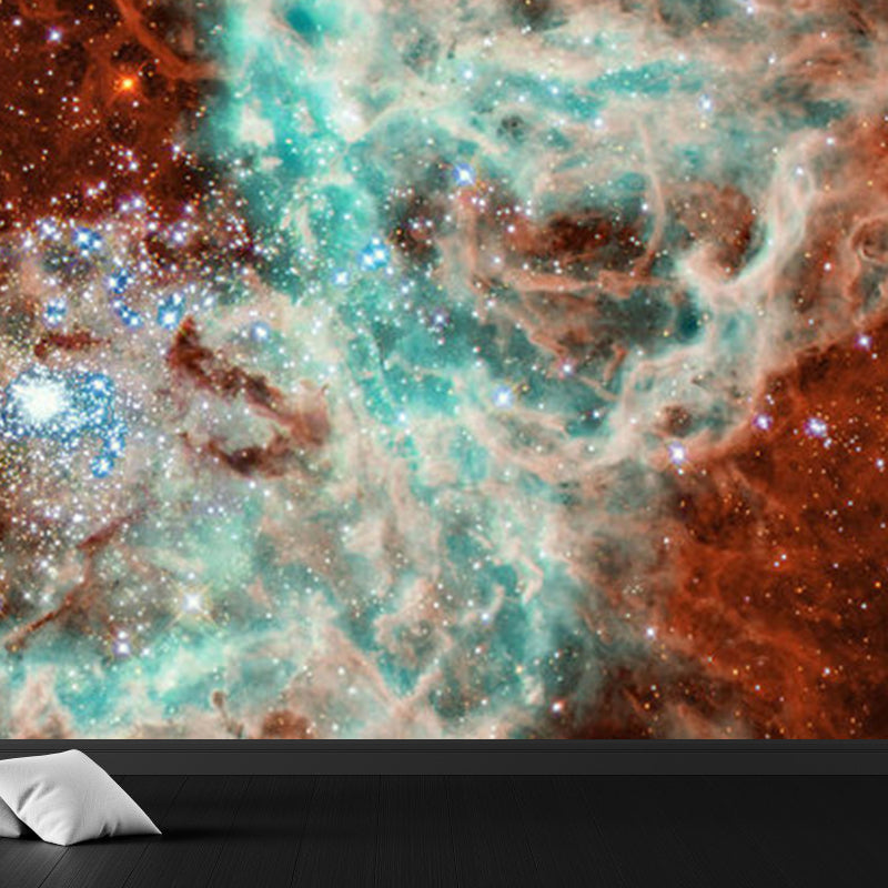 Full Size Photography Modern Mural Decal with Sky View in Pastel Color, Custom Size Available Clearhalo 'Wall Decor' 'Wall Mural' 1758642