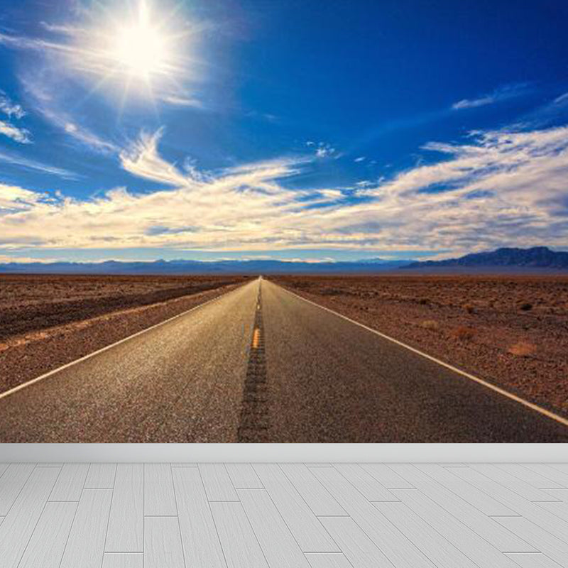 Photography Style Cloud Mural Decal for Dining Room, Pastel Color, Custom Size Available Clearhalo 'Wall Decor' 'Wall Mural' 1758681