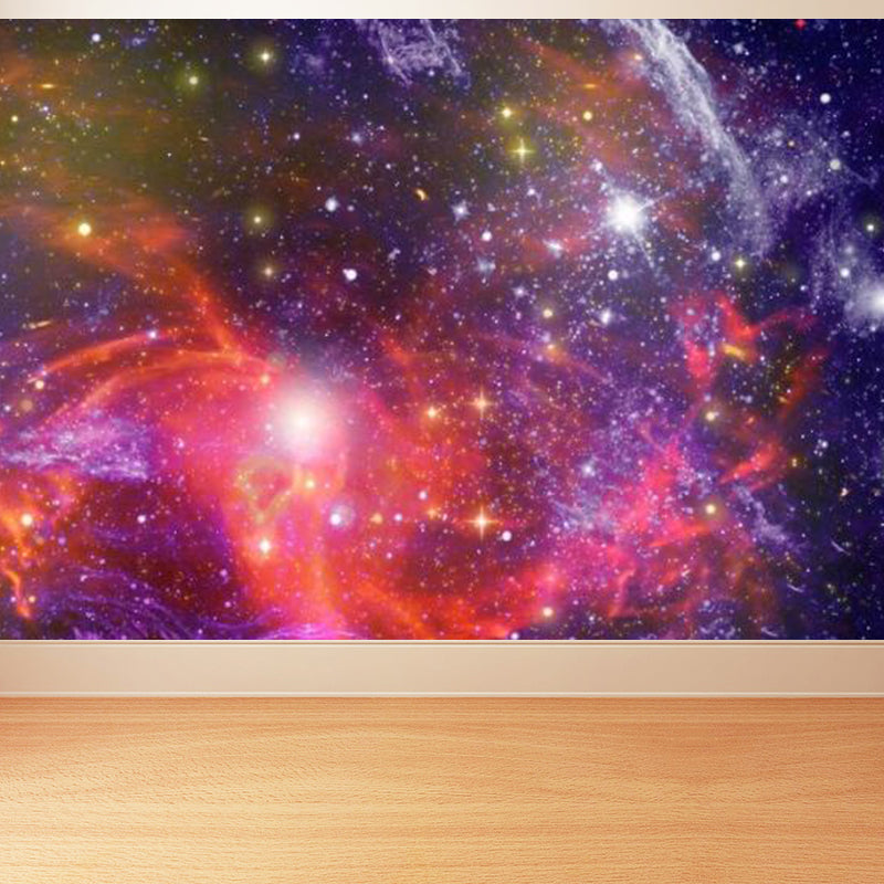 Photography Style Cloud Mural Decal for Dining Room, Pastel Color, Custom Size Available Clearhalo 'Wall Decor' 'Wall Mural' 1758687