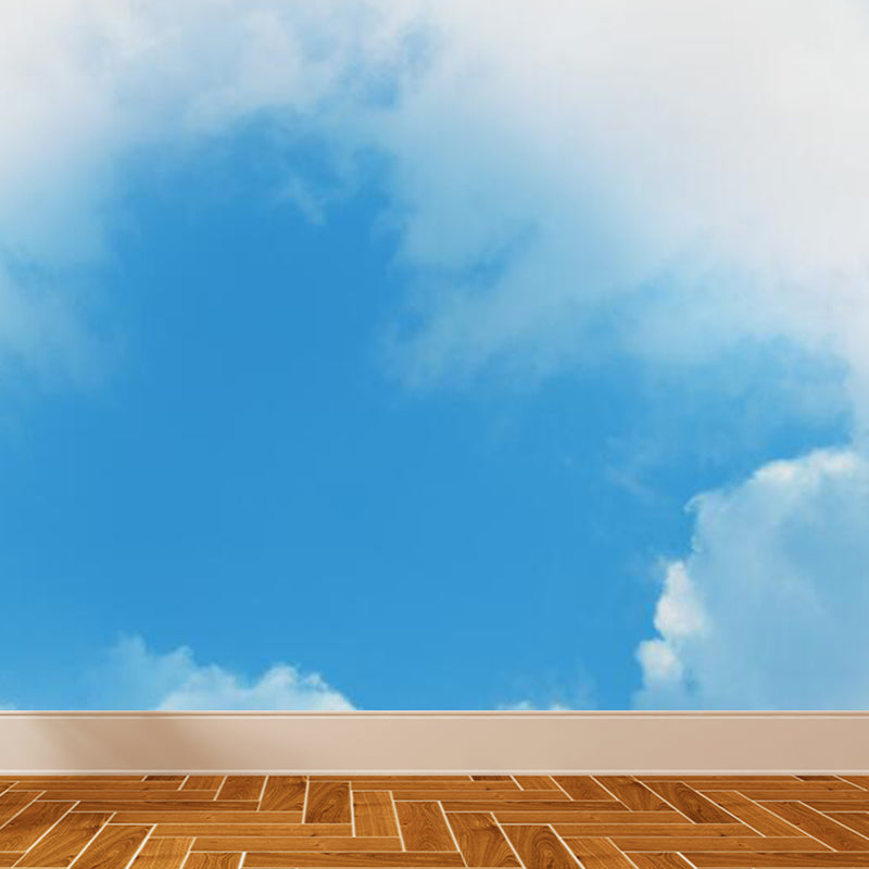 Stain-Proof Magical Sky Scenery Mural Decal Modern Non-Woven Material Wall Decor, Custom Clearhalo 'Wall Decor' 'Wall Mural' 1758727