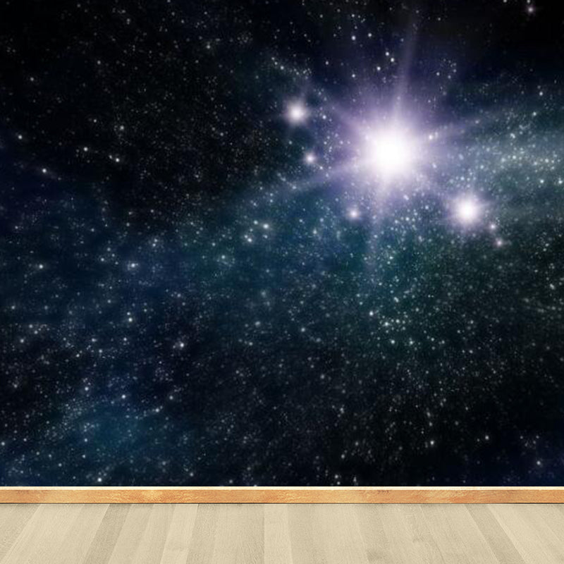 Stain-Proof Magical Sky Scenery Mural Decal Modern Non-Woven Material Wall Decor, Custom Clearhalo 'Wall Decor' 'Wall Mural' 1758732