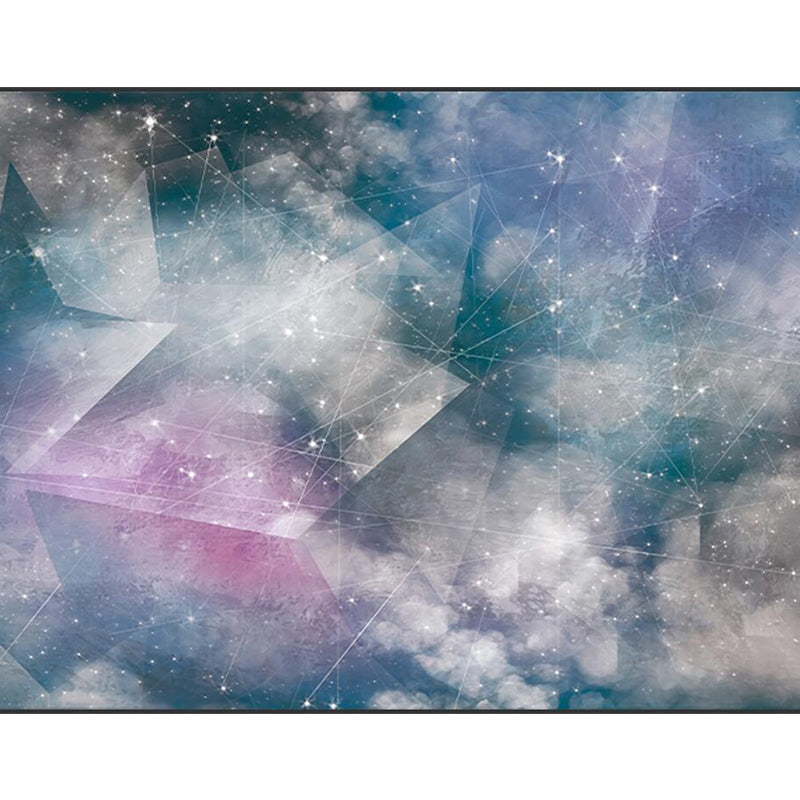 Stain-Proof Magical Sky Scenery Mural Decal Modern Non-Woven Material Wall Decor, Custom Clearhalo 'Wall Decor' 'Wall Mural' 1758739