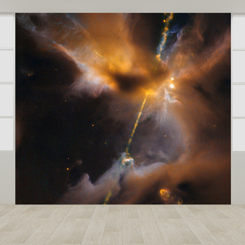 Stain Resistant Cloud View Mural Non-Woven Cloth Contemporary Wall Covering for Kitchen Clearhalo 'Wall Decor' 'Wall Mural' 1758742