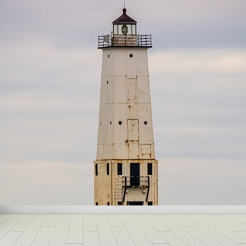 Stain Resistant Cloud View Mural Non-Woven Cloth Contemporary Wall Covering for Kitchen Clearhalo 'Wall Decor' 'Wall Mural' 1758763