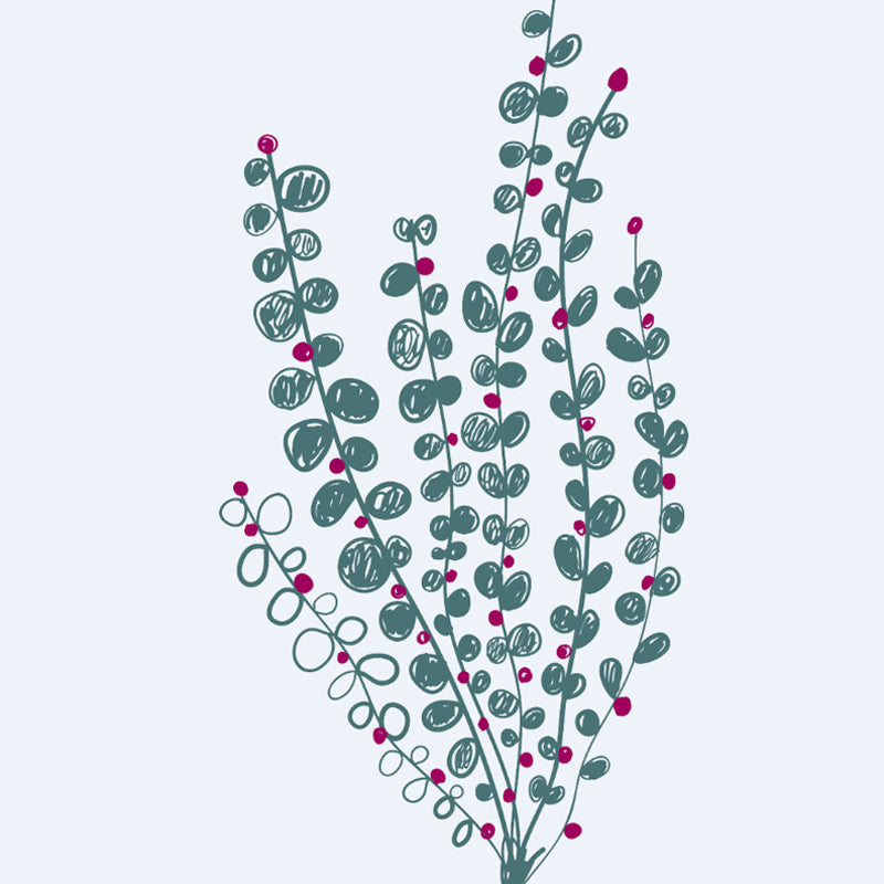 Childrens Art Tree Drawing Mural Soft Color Water Resistant Wall Covering for Kids Room Clearhalo 'Wall Decor' 'Wall Mural' 1758804