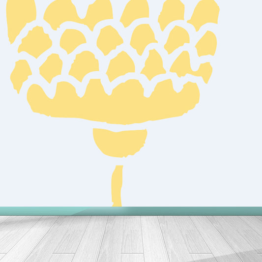 Childrens Art Tree Drawing Mural Soft Color Water Resistant Wall Covering for Kids Room Clearhalo 'Wall Decor' 'Wall Mural' 1758807