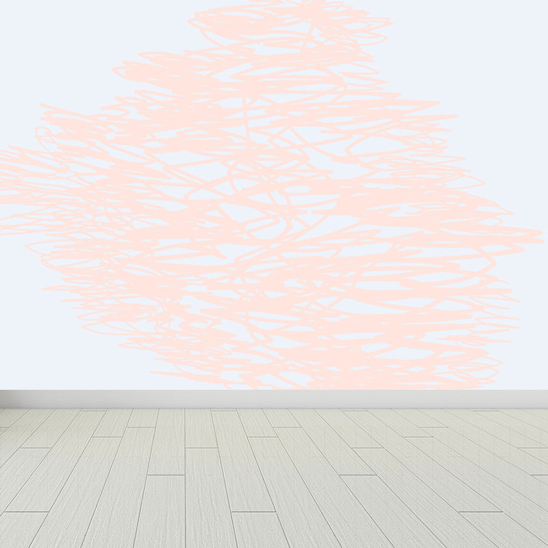 Washable Ink Mark Drawing Mural Wallpaper Customized Modern Wall Art for Bedroom Clearhalo 'Wall Decor' 'Wall Mural' 1758833