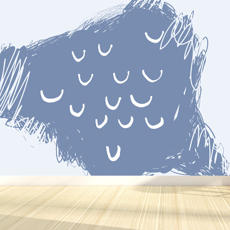 Soft Color Botanics Wall Mural Decal Plant Childrens Art Waterproofing Wall Decor Clearhalo 'Wall Decor' 'Wall Mural' 1758853