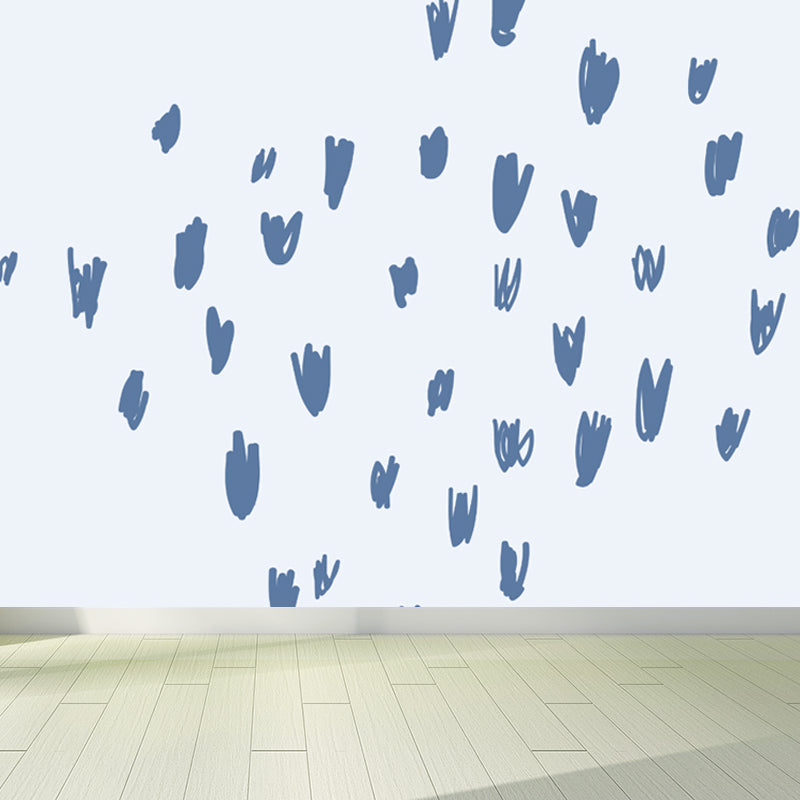 Soft Color Botanics Wall Mural Decal Plant Childrens Art Waterproofing Wall Decor Clearhalo 'Wall Decor' 'Wall Mural' 1758862