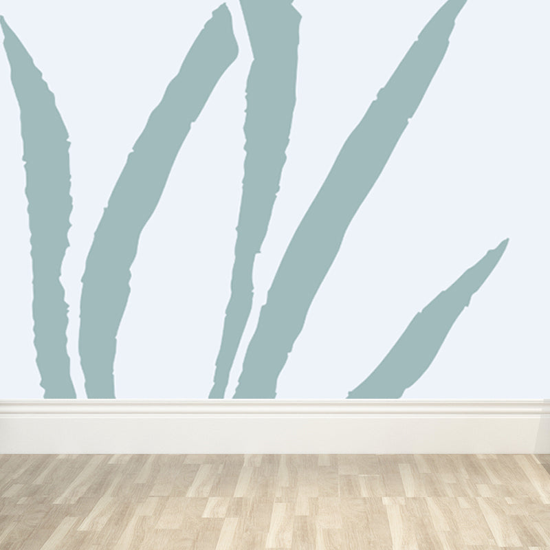 Full Size Plant Wallpaper Mural Stain-Proof Contemporary Living Room Wall Covering Clearhalo 'Wall Decor' 'Wall Mural' 1758867