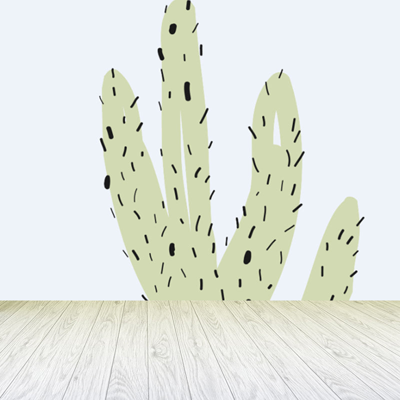 Full Size Plant Wallpaper Mural Stain-Proof Contemporary Living Room Wall Covering Clearhalo 'Wall Decor' 'Wall Mural' 1758877