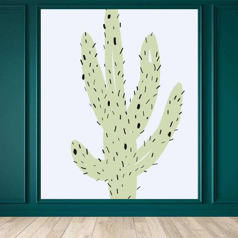 Full Size Plant Wallpaper Mural Stain-Proof Contemporary Living Room Wall Covering Clearhalo 'Wall Decor' 'Wall Mural' 1758878