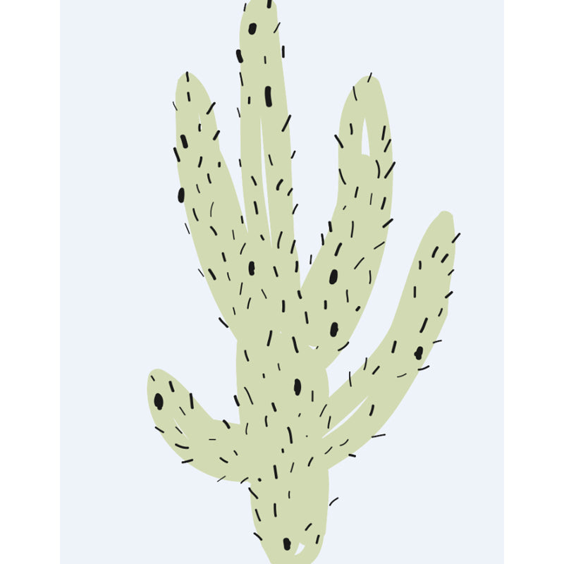 Full Size Plant Wallpaper Mural Stain-Proof Contemporary Living Room Wall Covering Clearhalo 'Wall Decor' 'Wall Mural' 1758879