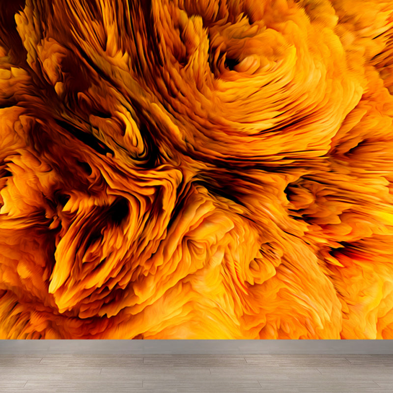 Modern Abstract Blossom Wall Mural Dark Color Moisture Resistant Wall Art for Bedroom Clearhalo 'Wall Decor' 'Wall Mural' 1758898