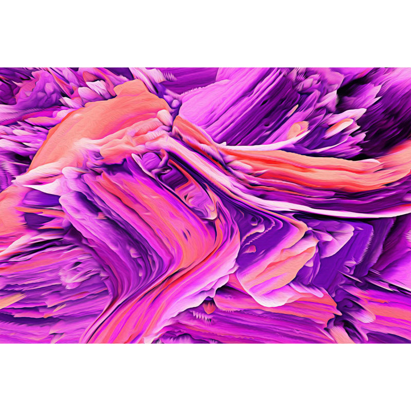 Modern Abstract Blossom Wall Mural Dark Color Moisture Resistant Wall Art for Bedroom Clearhalo 'Wall Decor' 'Wall Mural' 1758909