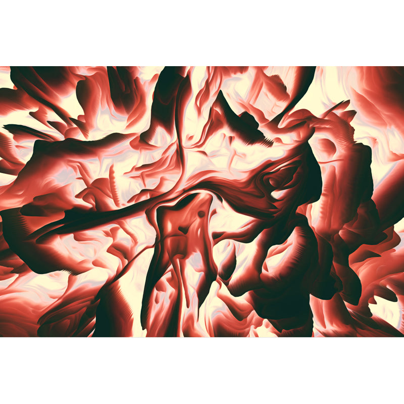 3D Cloud Abstract Pattern Mural Modern Water-Proof Living Room Wall Decor, Custom Size Brown custom Clearhalo 'Wall Decor' 'Wall Mural' 1758924