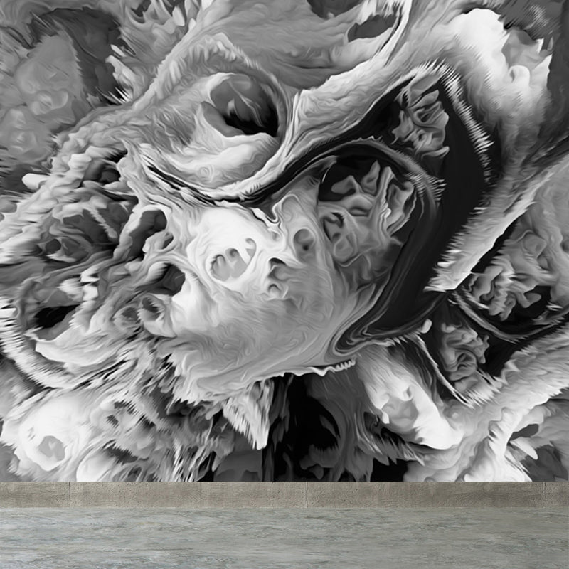 Large Burst Painting Mural Wallpaper Modern Enchanting Abstract Wall Covering in Multi Color Grey Clearhalo 'Wall Decor' 'Wall Mural' 1758941