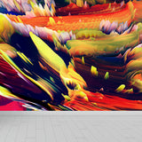 Large Burst Painting Mural Wallpaper Modern Enchanting Abstract Wall Covering in Multi Color Clearhalo 'Wall Decor' 'Wall Mural' 1758947