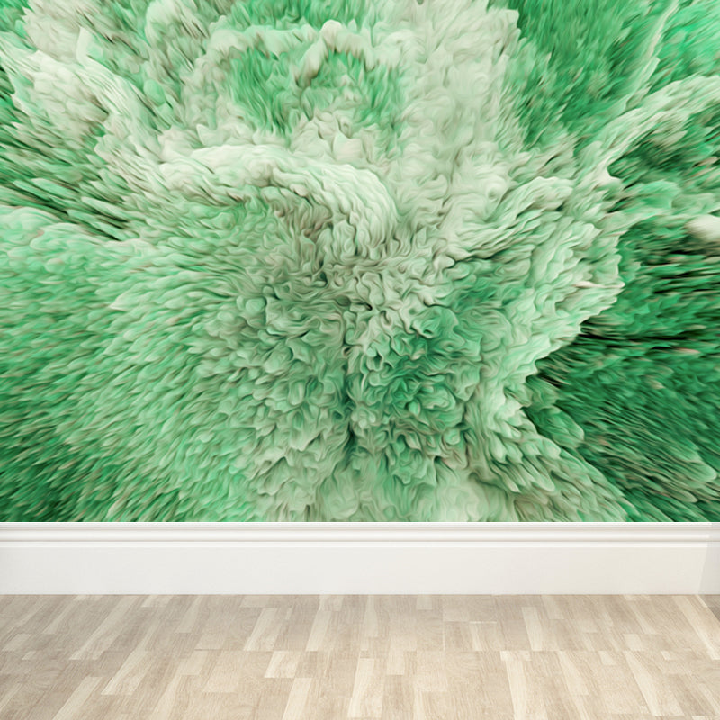 Large Burst Painting Mural Wallpaper Modern Enchanting Abstract Wall Covering in Multi Color Green Clearhalo 'Wall Decor' 'Wall Mural' 1758951