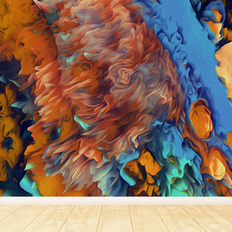 Large Burst Painting Mural Wallpaper Modern Enchanting Abstract Wall Covering in Multi Color Clearhalo 'Wall Decor' 'Wall Mural' 1758957