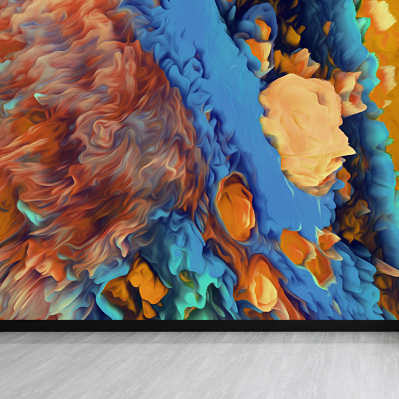 Large Burst Painting Mural Wallpaper Modern Enchanting Abstract Wall Covering in Multi Color Clearhalo 'Wall Decor' 'Wall Mural' 1758958