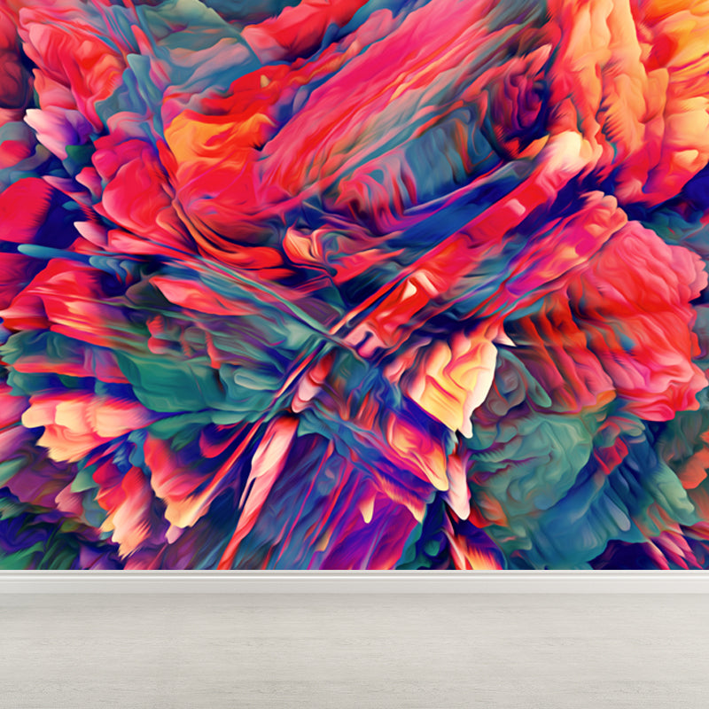 Large Burst Painting Mural Wallpaper Modern Enchanting Abstract Wall Covering in Multi Color Clearhalo 'Wall Decor' 'Wall Mural' 1758962
