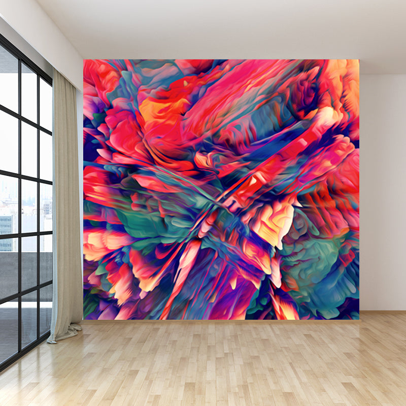 Large Burst Painting Mural Wallpaper Modern Enchanting Abstract Wall Covering in Multi Color Clearhalo 'Wall Decor' 'Wall Mural' 1758963