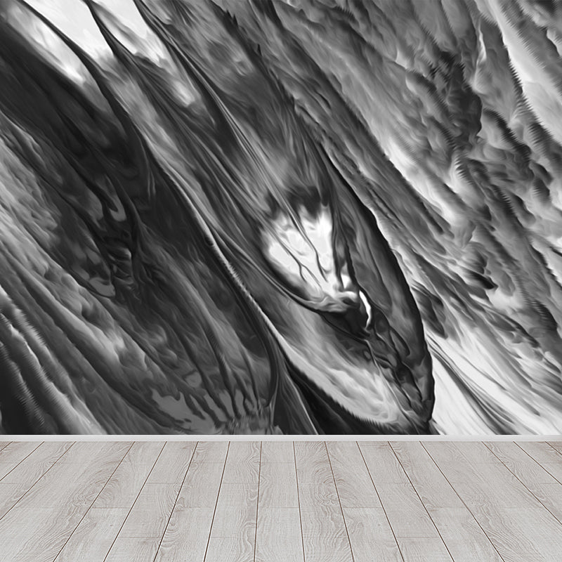 Contemporary Abstract Wallpaper Mural Multicolored Living Room Wall Art, Personalized Size Grey Clearhalo 'Wall Decor' 'Wall Mural' 1758966