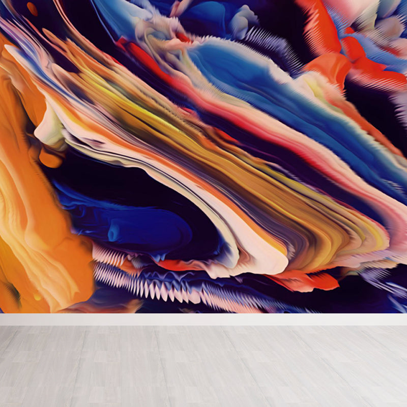 Contemporary Abstract Wallpaper Mural Multicolored Living Room Wall Art, Personalized Size Clearhalo 'Wall Decor' 'Wall Mural' 1758983