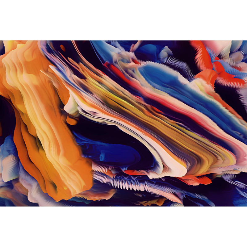 Contemporary Abstract Wallpaper Mural Multicolored Living Room Wall Art, Personalized Size Clearhalo 'Wall Decor' 'Wall Mural' 1758984