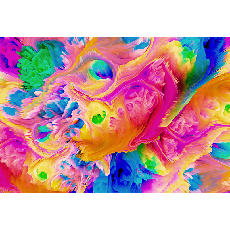 Contemporary Abstract Wallpaper Mural Multicolored Living Room Wall Art, Personalized Size Clearhalo 'Wall Decor' 'Wall Mural' 1758989