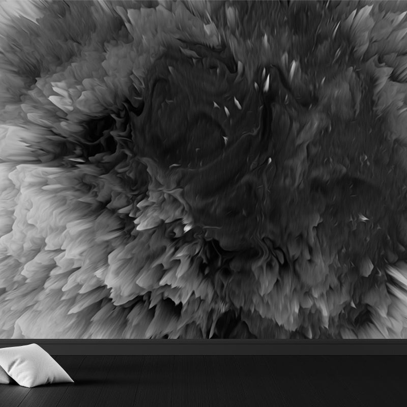 Dark Color Blowout Effect Mural Water Resistant Wall Covering for House Interior Clearhalo 'Wall Decor' 'Wall Mural' 1758992